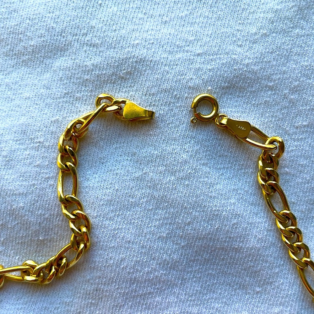 Gold tone metal chain necklaces - Picture 6 of 7